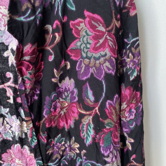 Vintage Floral Rayon Blazer Womens Size Large Made In The USA unbranded - Picture 4 of 6